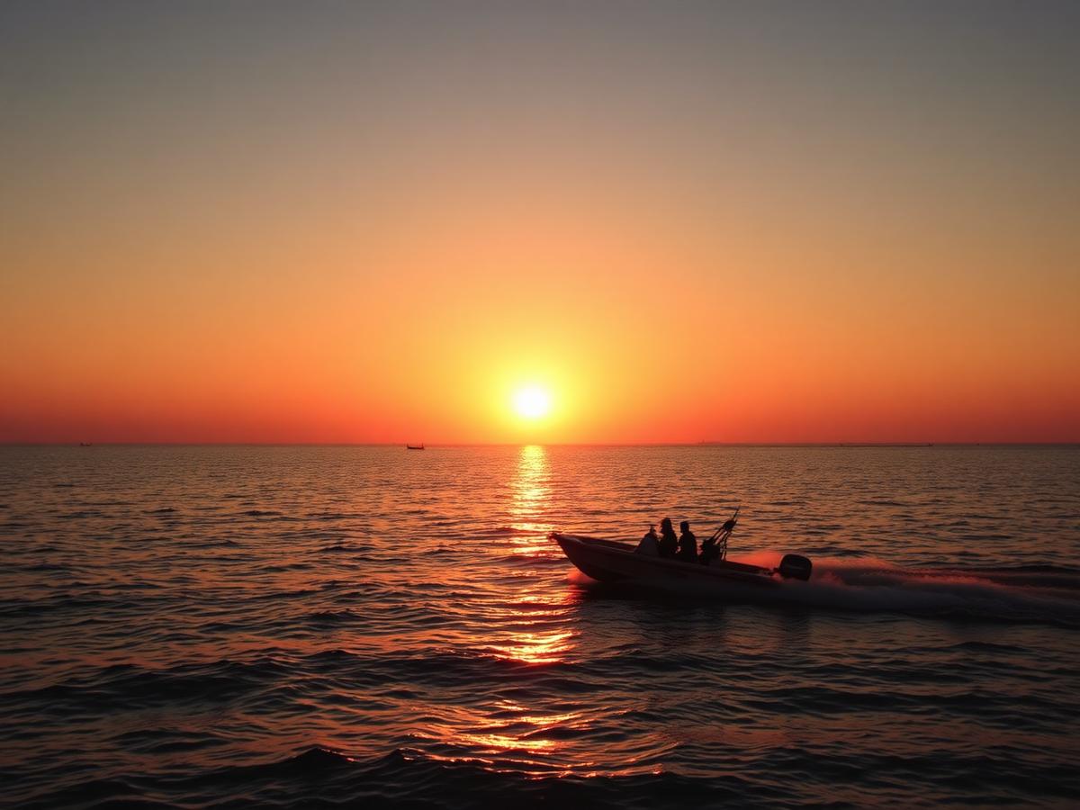 Sortie au coucher du soleil